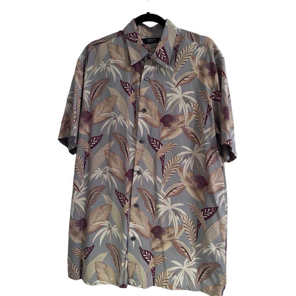 Axis LA Silk Shirt Vacation Vibes-Size Large